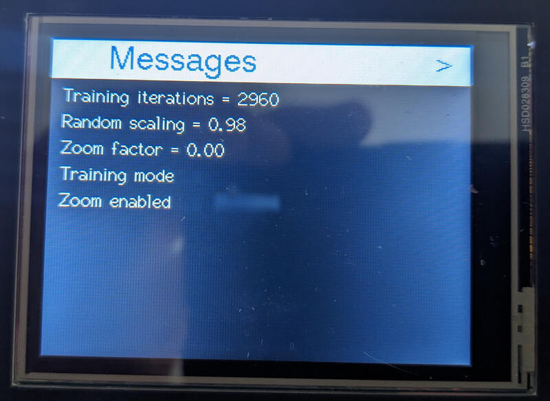 Messages screen